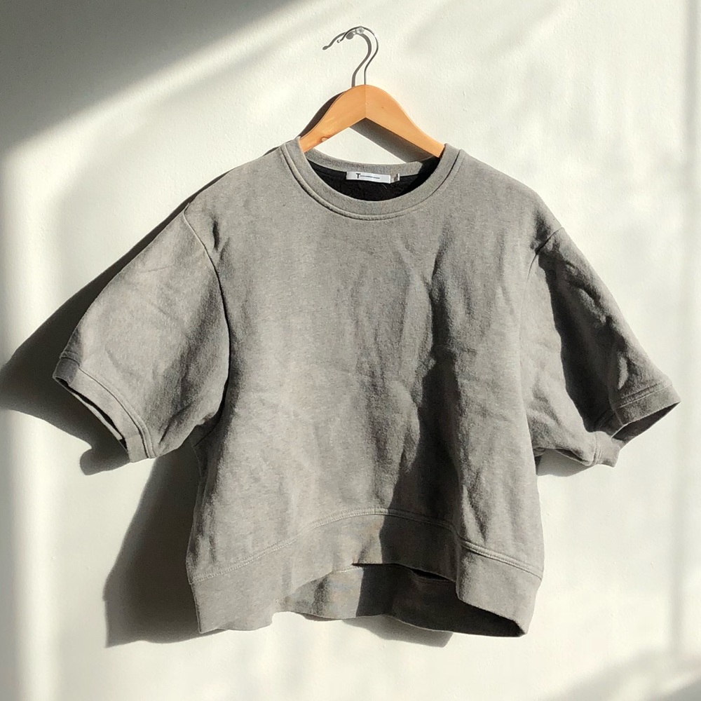 Alexander wang fleece short sweatshirt